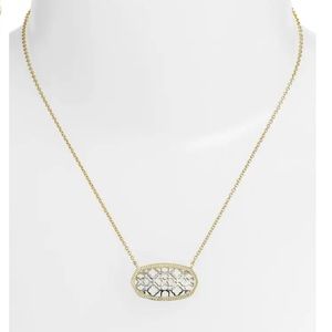 NWT Kendra Scott Dollie pendant in gold/silver